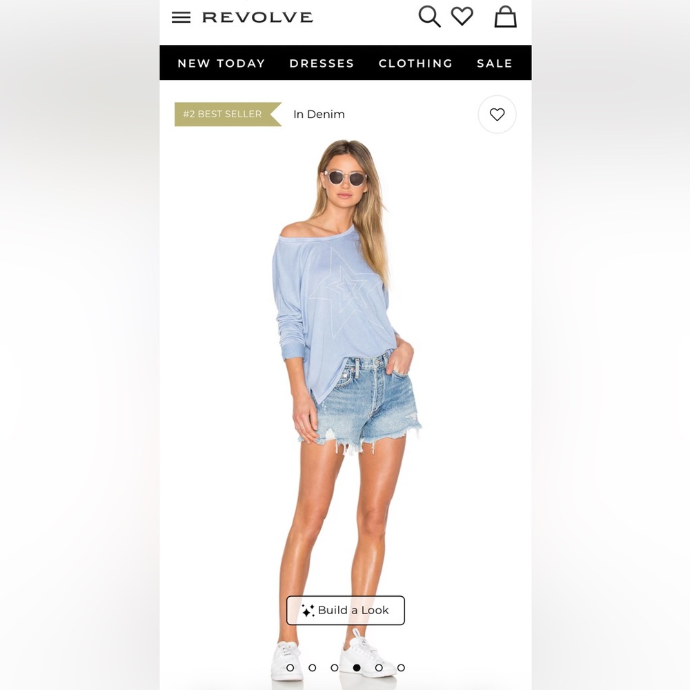 Agolde Parker Vintage Cutoff Short in Swapmeet